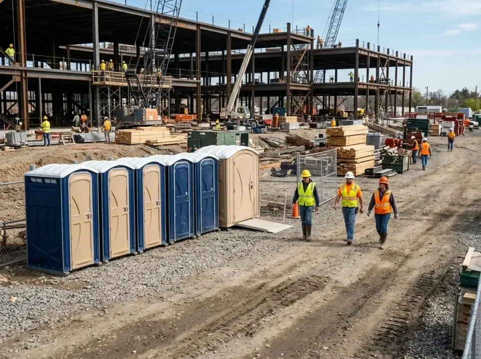 construction-site-porta-potty-001 — professional installation, Best Porta Potty & Dumpster Rental in Waterbury