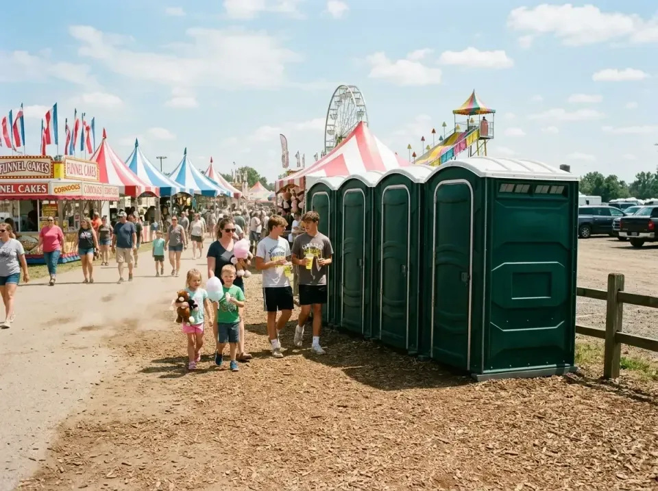 county-fair-public-restroom-cl-007 — before and after result, Best Porta Potty & Dumpster Rental in Waterbury