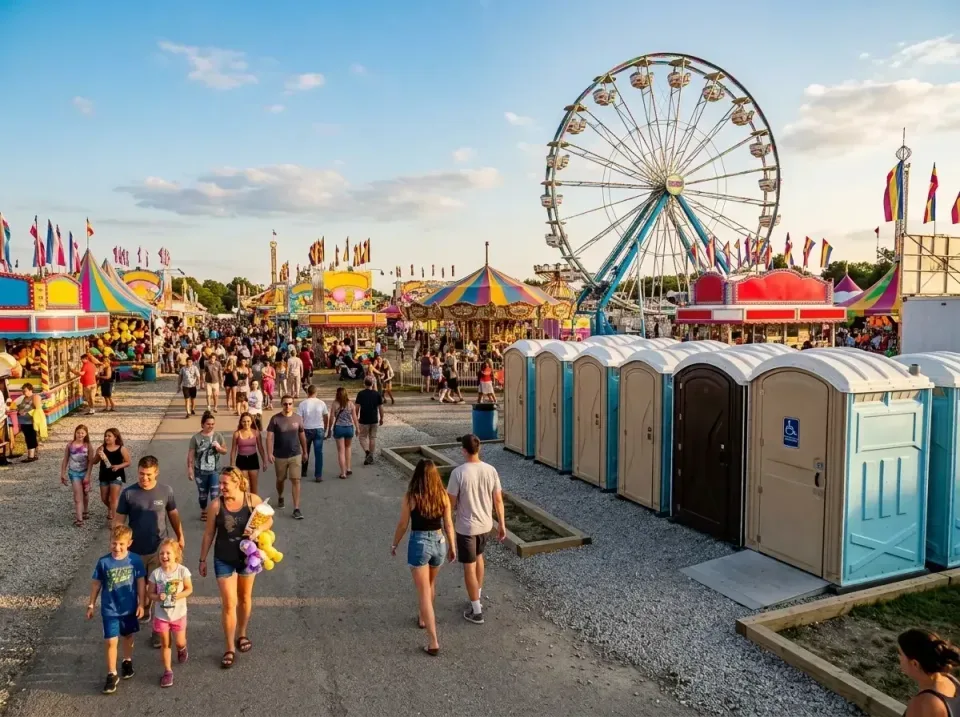 county-fair-restroom-area-a-wi-005 — recent job completion, Best Porta Potty & Dumpster Rental in Waterbury