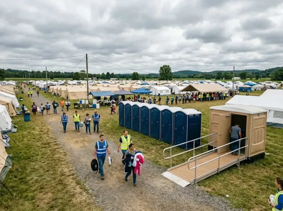disaster-relief-camp-restrooms-010 — project overview, Best Porta Potty & Dumpster Rental in Waterbury