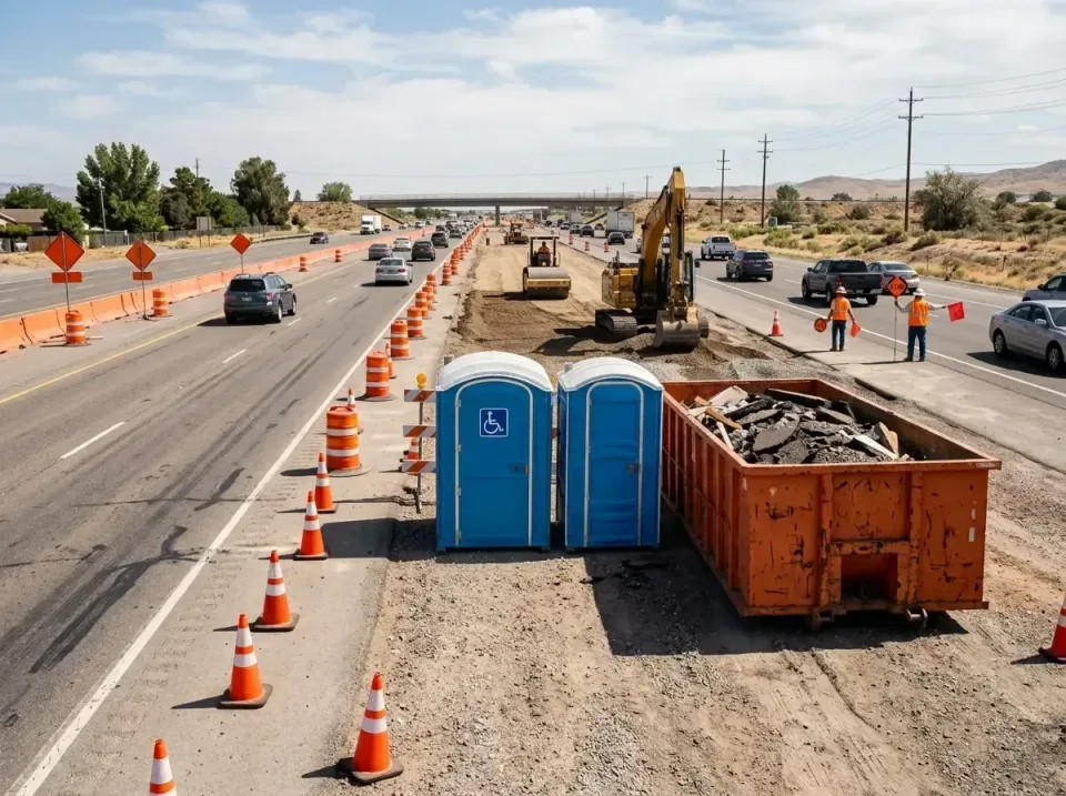 highway-road-construction-zone-005 — Transparent Pricing for Porta Potty and Dumpster Rentals in Waterbury, Best Porta Potty…